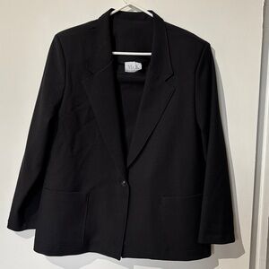 Vintage 2pcs set Mr. K Black Blazer and Skirt